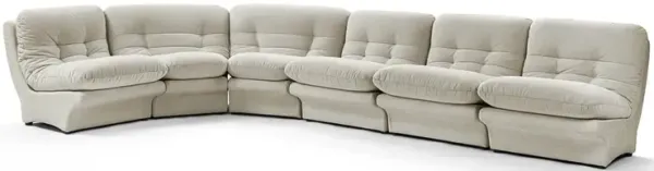 Carsons Mid Century Curved Modular Sectional Sofa | Combination 003