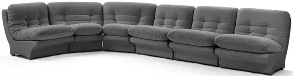 Carsons Mid Century Curved Modular Sectional Sofa | Combination 003