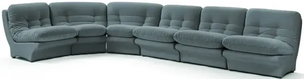 Carsons Mid Century Curved Modular Sectional Sofa | Combination 003