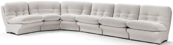 Carsons Mid Century Curved Modular Sectional Sofa | Combination 003