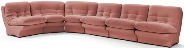 Carsons Mid Century Curved Modular Sectional Sofa | Combination 003