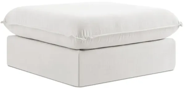 EM Wabi-Sabi Casual Slipcovered Modular Sectional Sofa | Ottoman