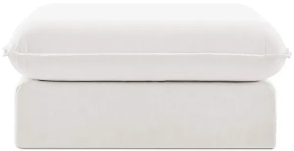 EM Wabi-Sabi Casual Slipcovered Modular Sectional Sofa | Ottoman