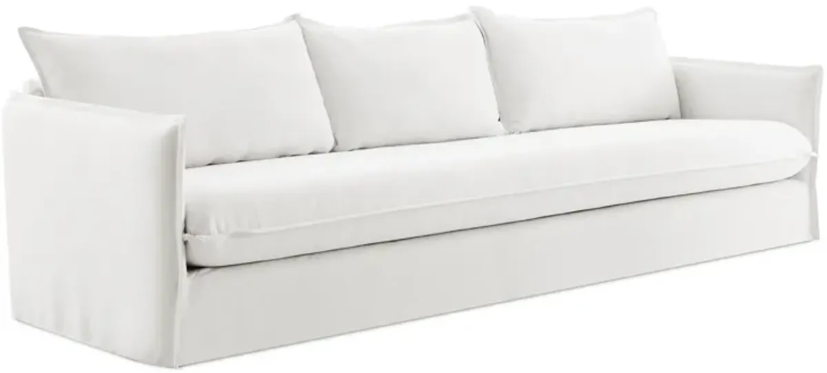 EM Wabi-Sabi Casual Slipcovered Modular Sectional Sofa | Three Seater