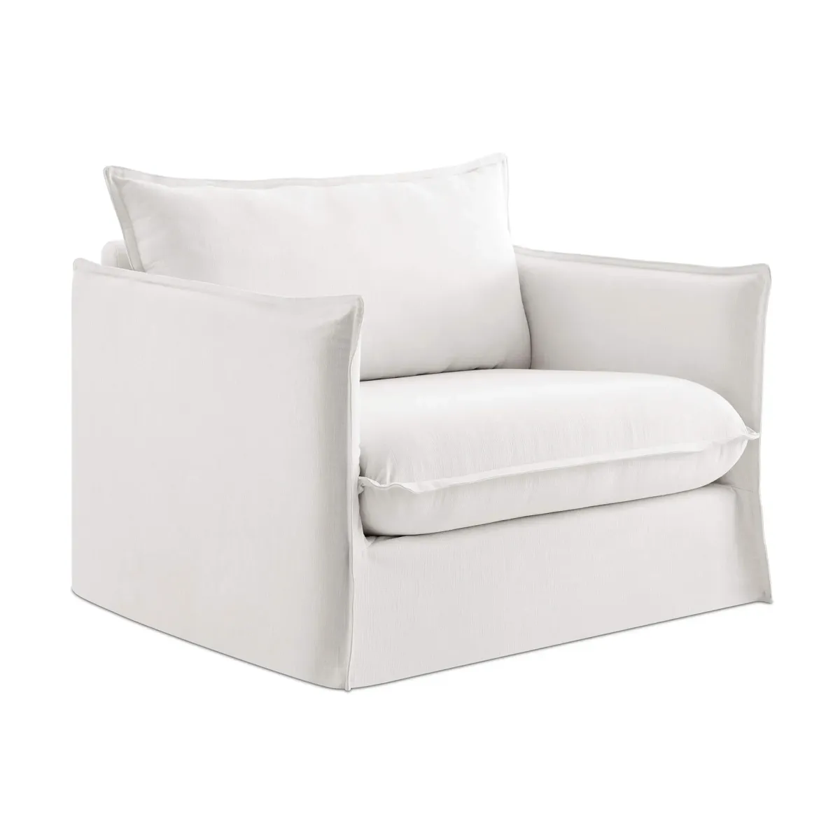 EM Wabi-Sabi Casual Slipcovered Lounge Chair