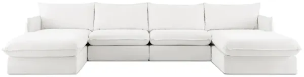 EM Wabi-Sabi Casual Slipcovered Modular Sectional Sofa | Combination 001
