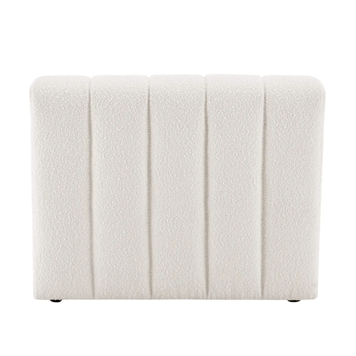 Aurelie Modern Channel Tufted Curved Modular Sectional Sofa | Middle Module