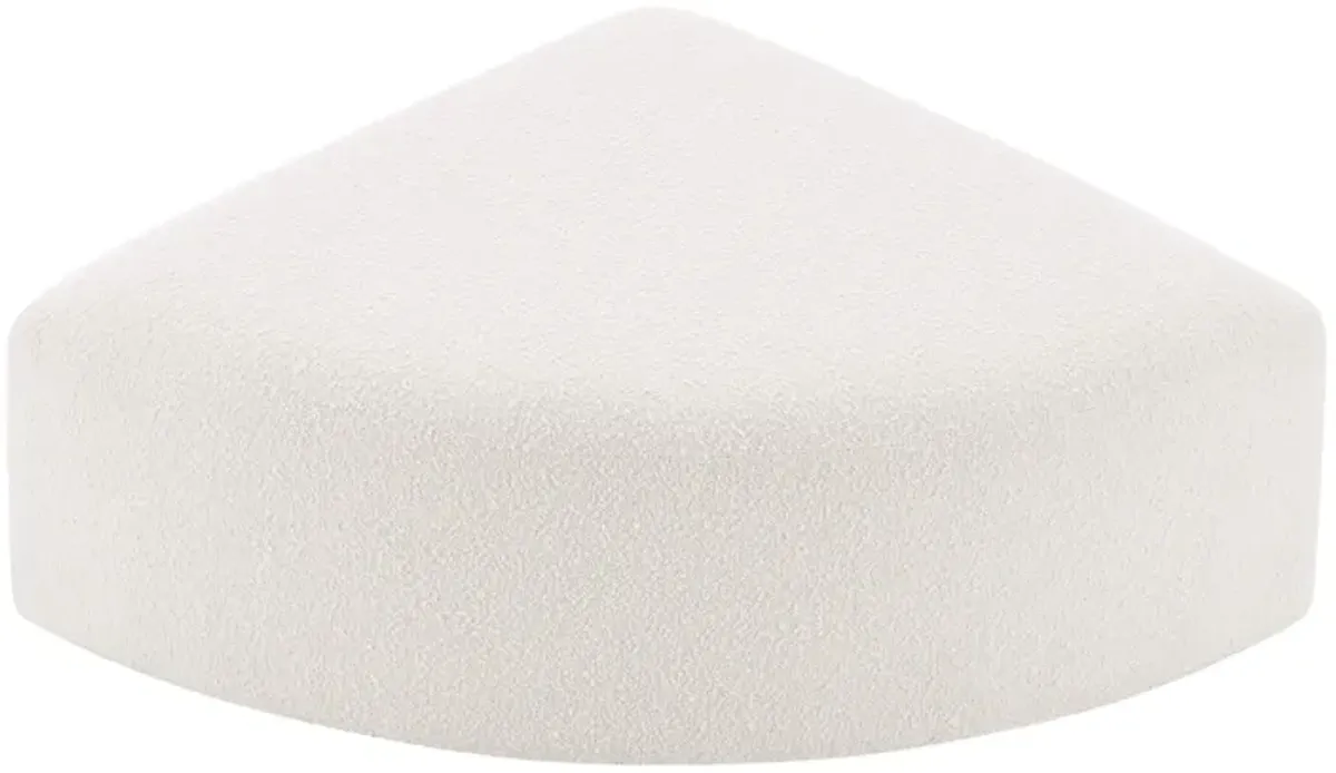 Aurelie Modern Channel Tufted Curved Modular Sectional Sofa | End Ottoman