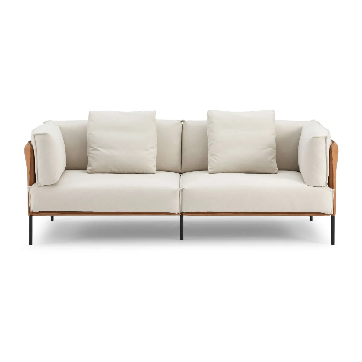 Caruso Modern Minimalist Italian Leather Sofa