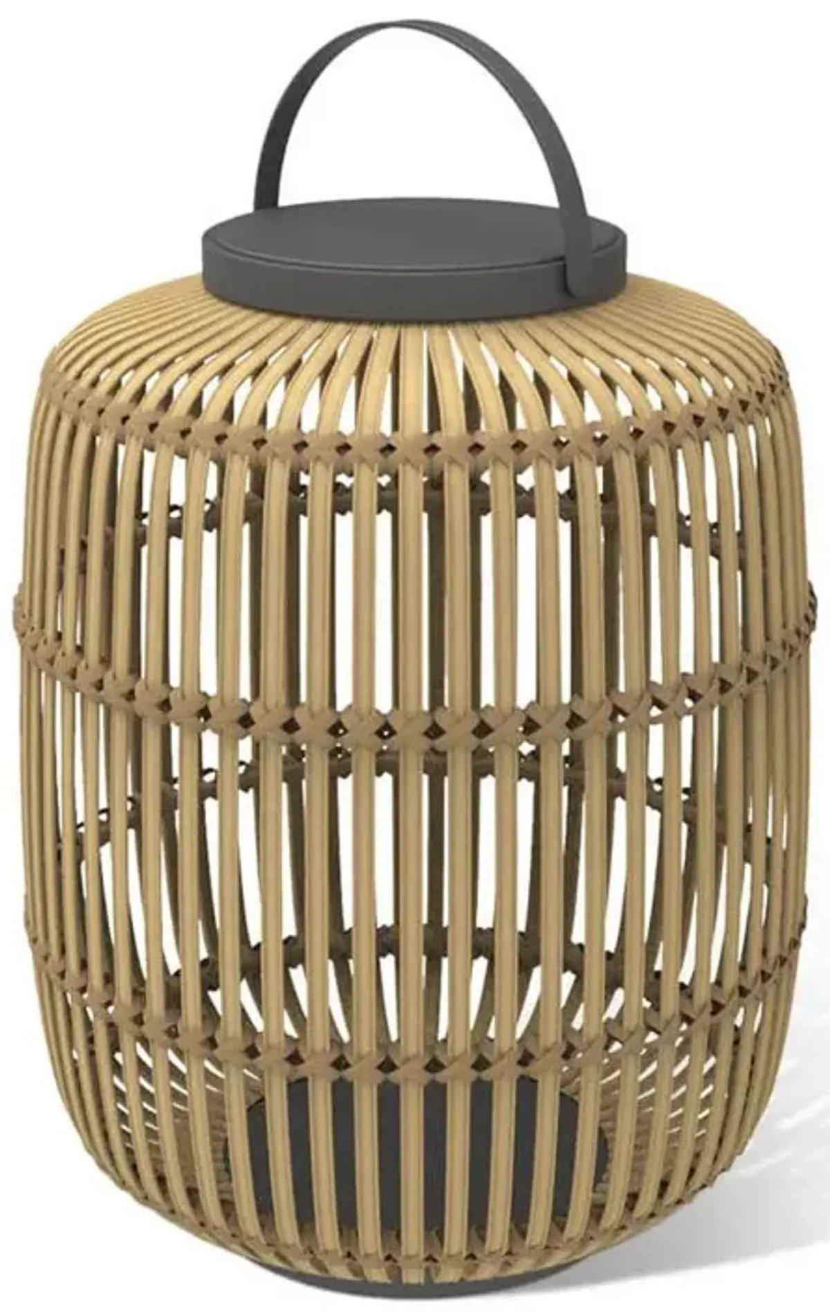 Valdez 2-Piece Outdoor Solar Wicker Lanterns