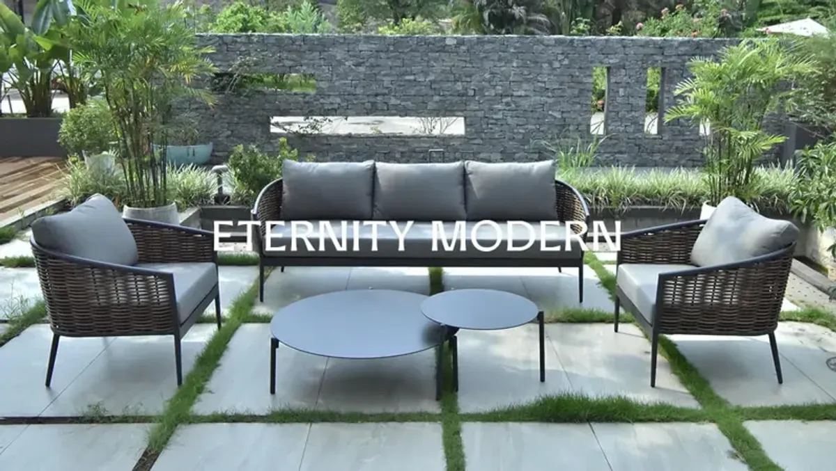 Malcon Wicker Patio Set