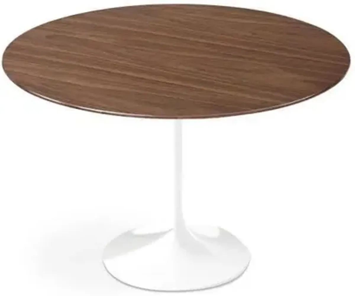 Dark Walnut Wood © Tulip Dining Table - Round