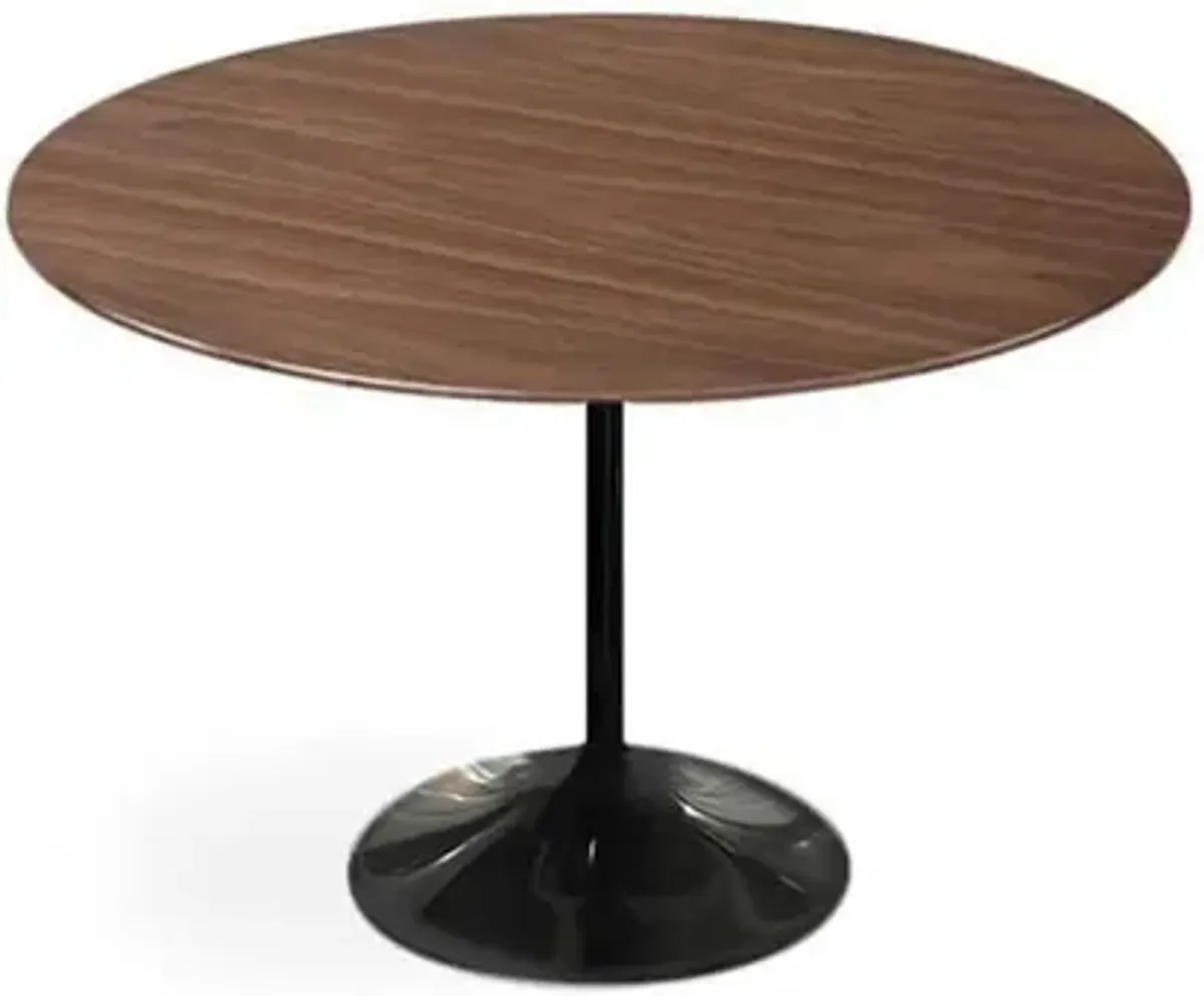 Dark Walnut Wood © Tulip Dining Table - Round