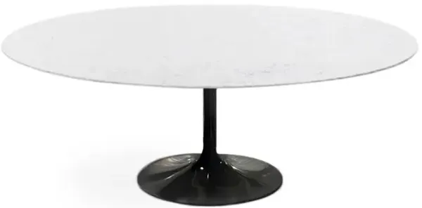 Bianca Neve Calacatta Quartz® Tulip Dining Table - Oval