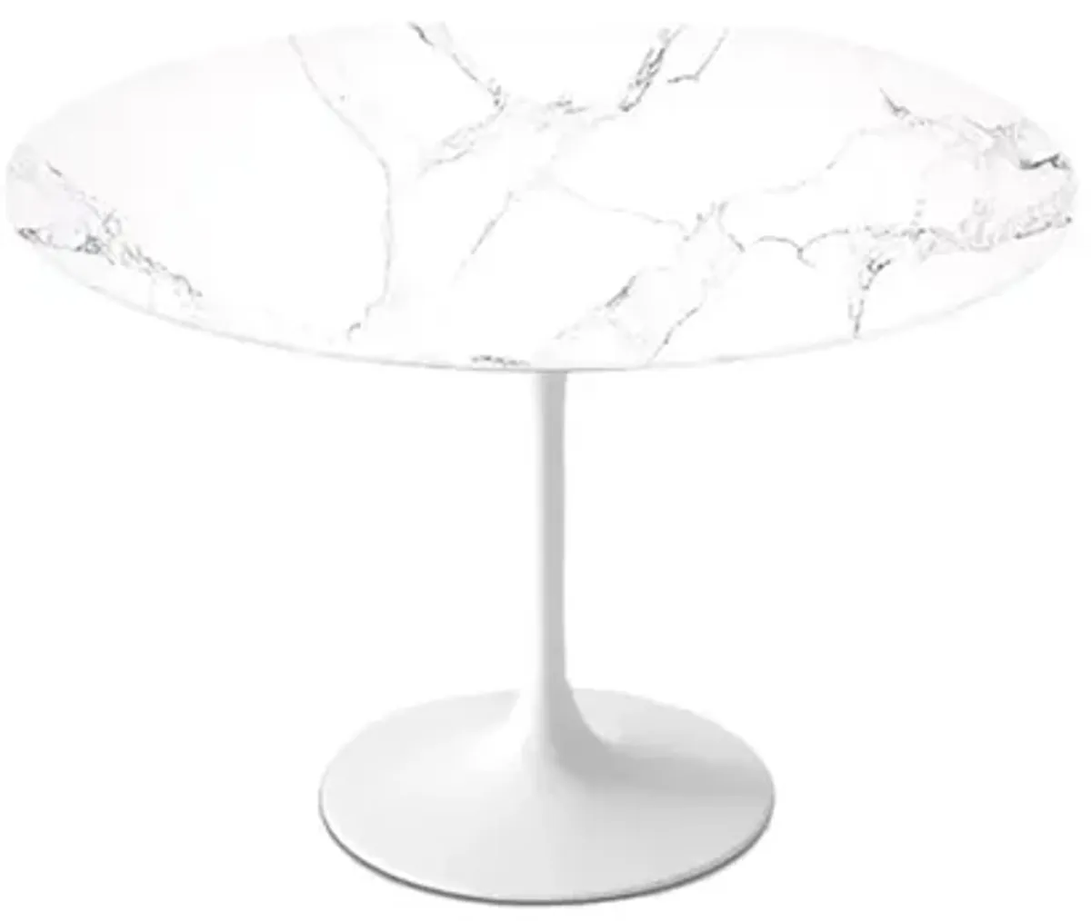 Statuario Venato Calacatta Quartz® Tulip Dining Table - Round