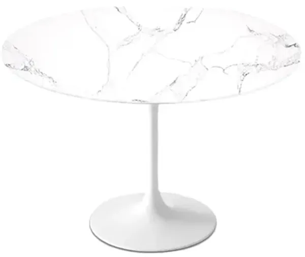 Statuario Venato Calacatta Quartz® Tulip Dining Table - Round