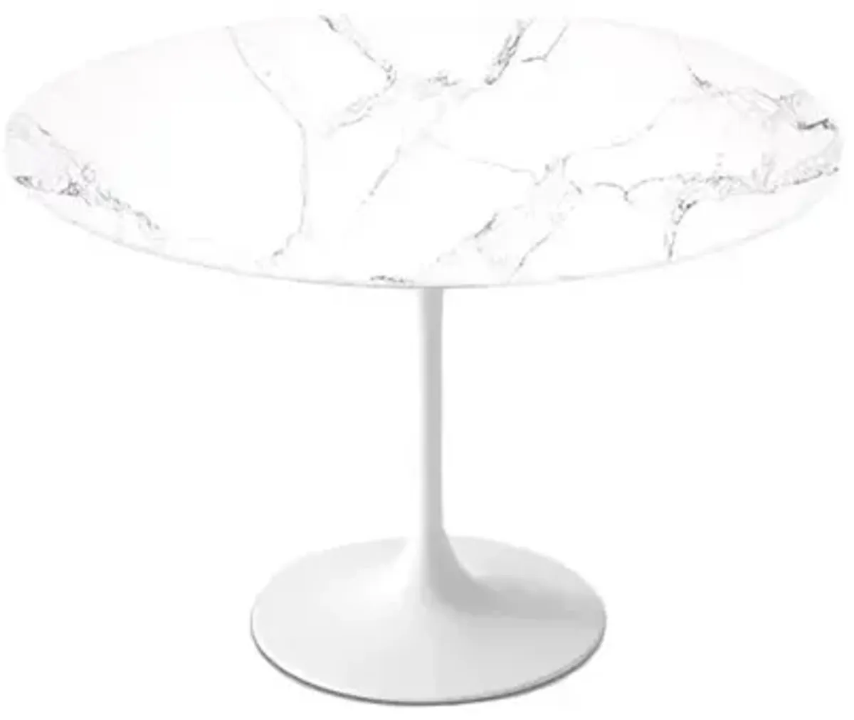 Statuario Venato Calacatta Quartz® Tulip Dining Table - Round