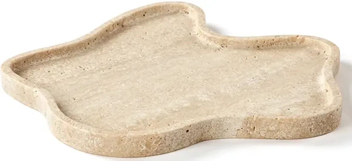 Mae Wavy Marble Travertine Catchall