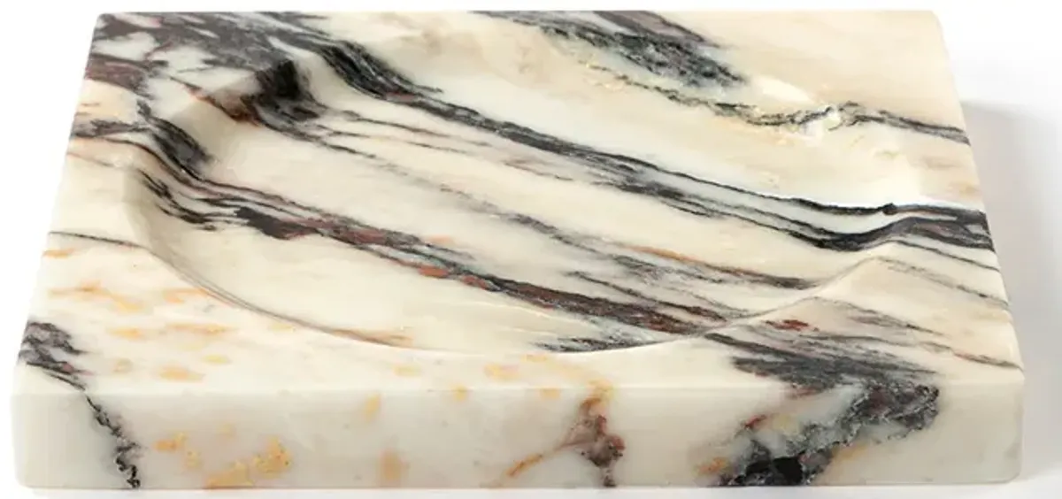 Koa Square Calacatta Viola Marble Decorative Tray