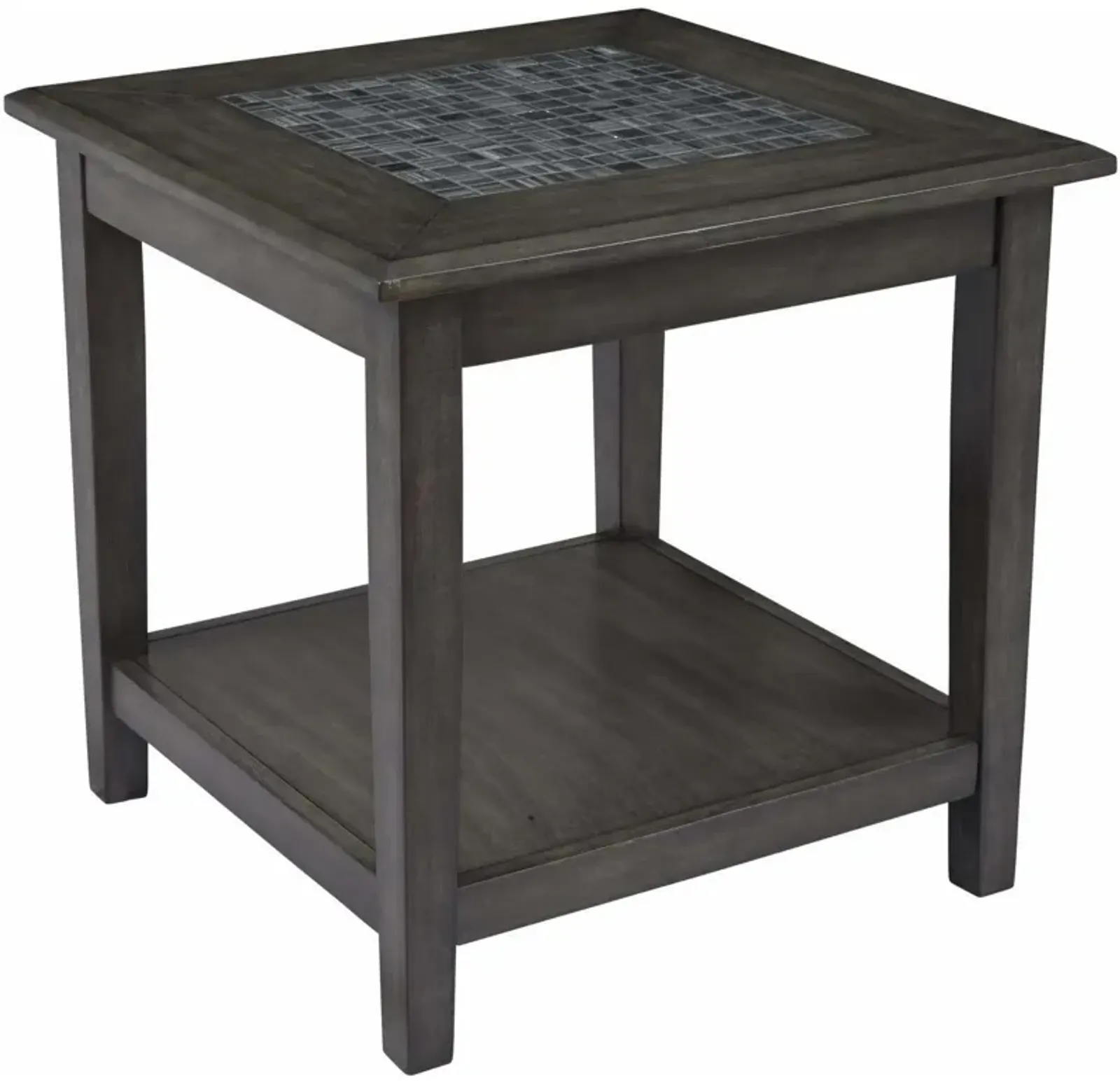 Grey Mosaic End Table