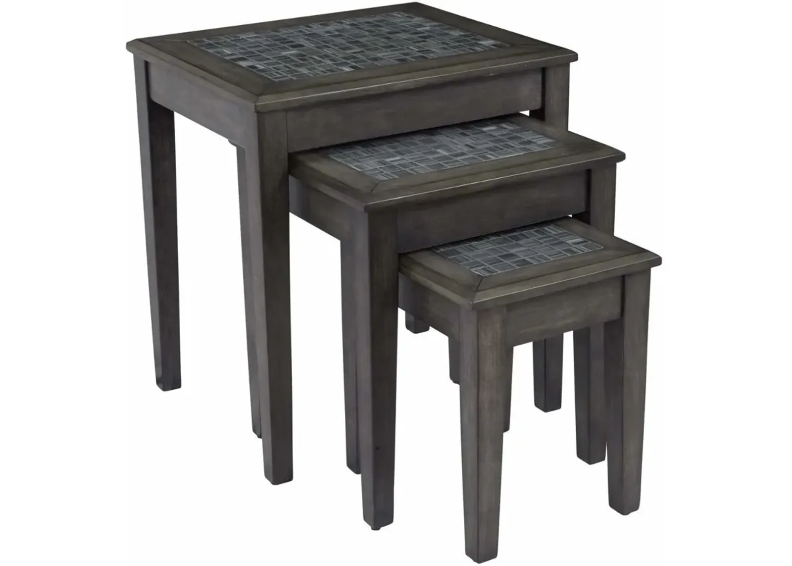 Grey Mosaic Nesting Tables