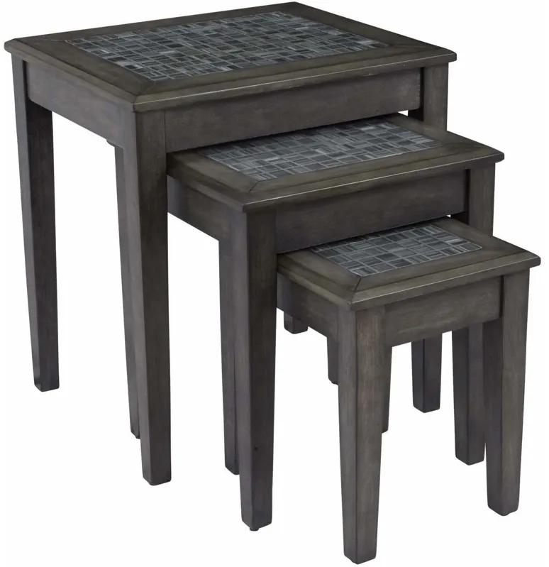 Grey Mosaic Nesting Tables