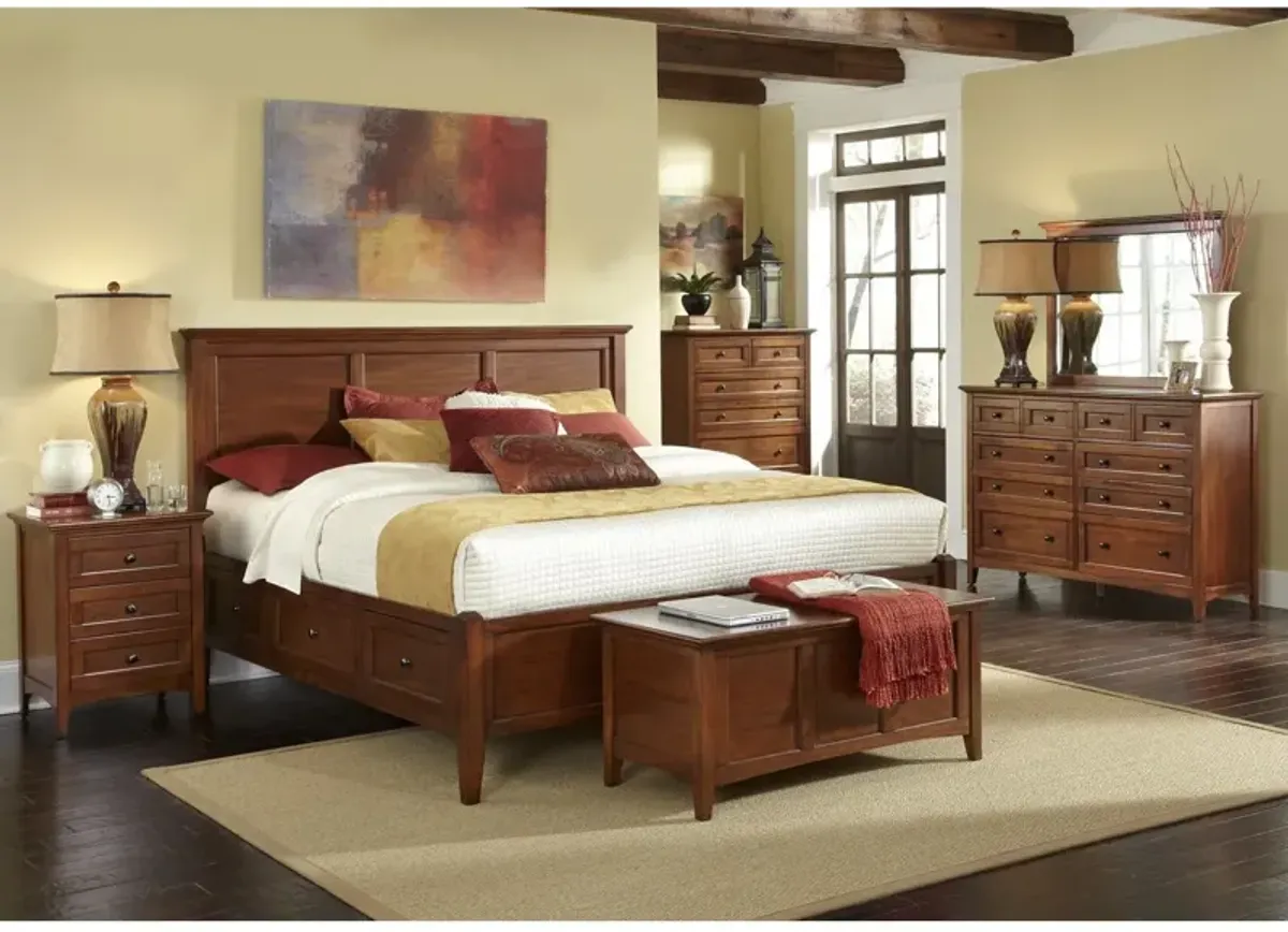 Queen / Cherry Westlake Storage Bedroom Group