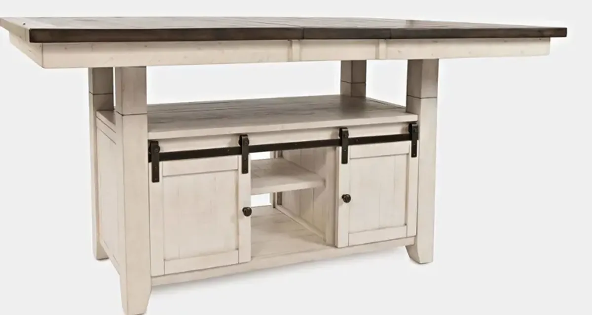 Madison County Counter Dining Set - White