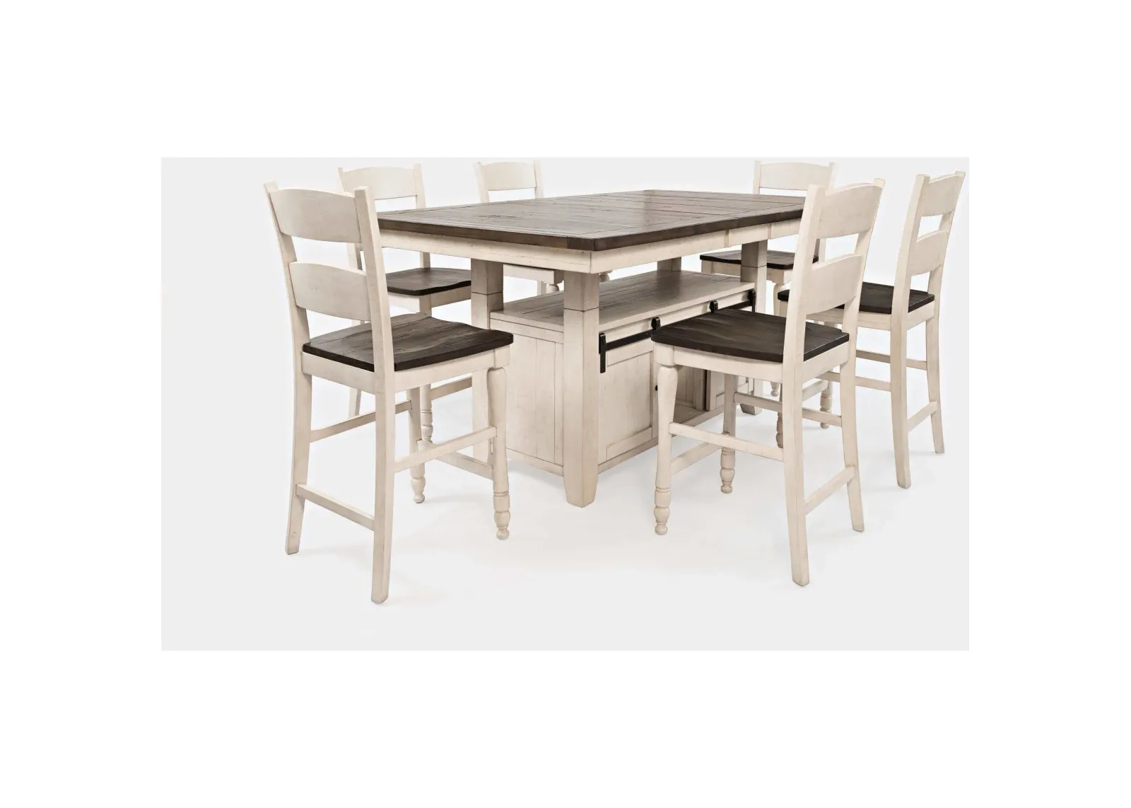 Madison County Counter Dining Set - White