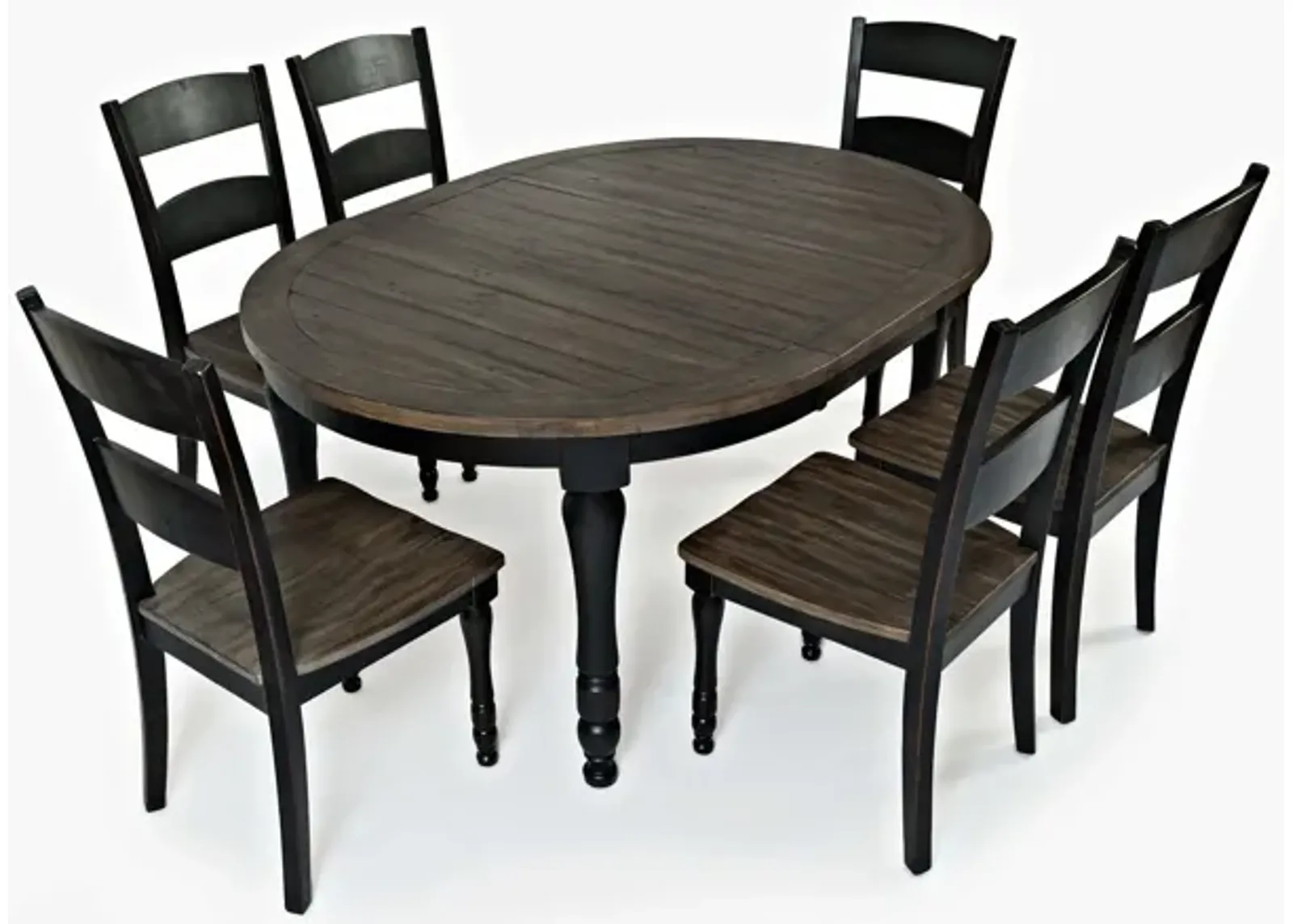 Madison County Oval Dining Set - Black