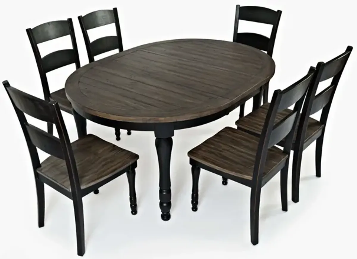 Madison County Oval Dining Set - Black