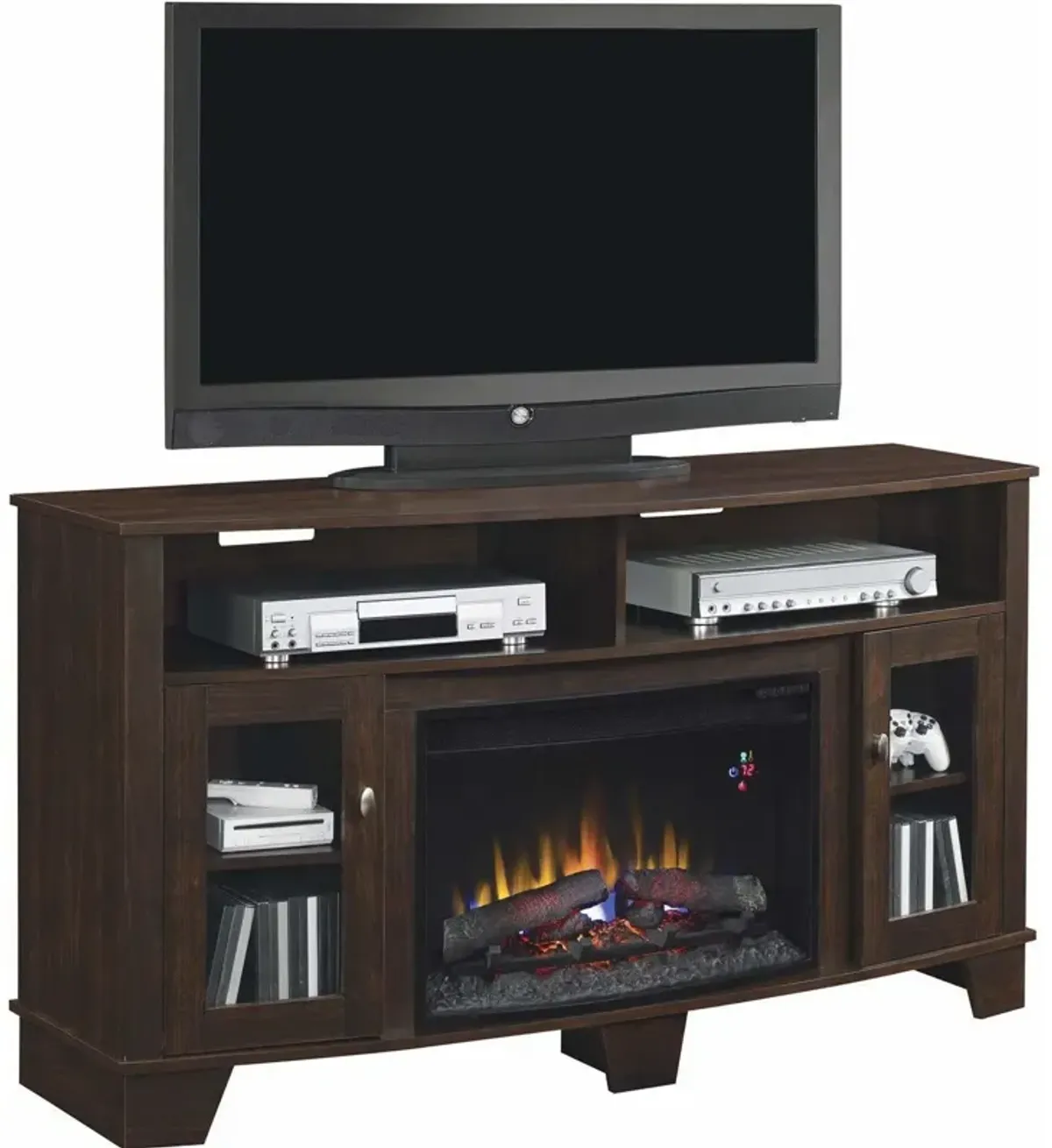 La Salle TV Stand with Fireplace Insert