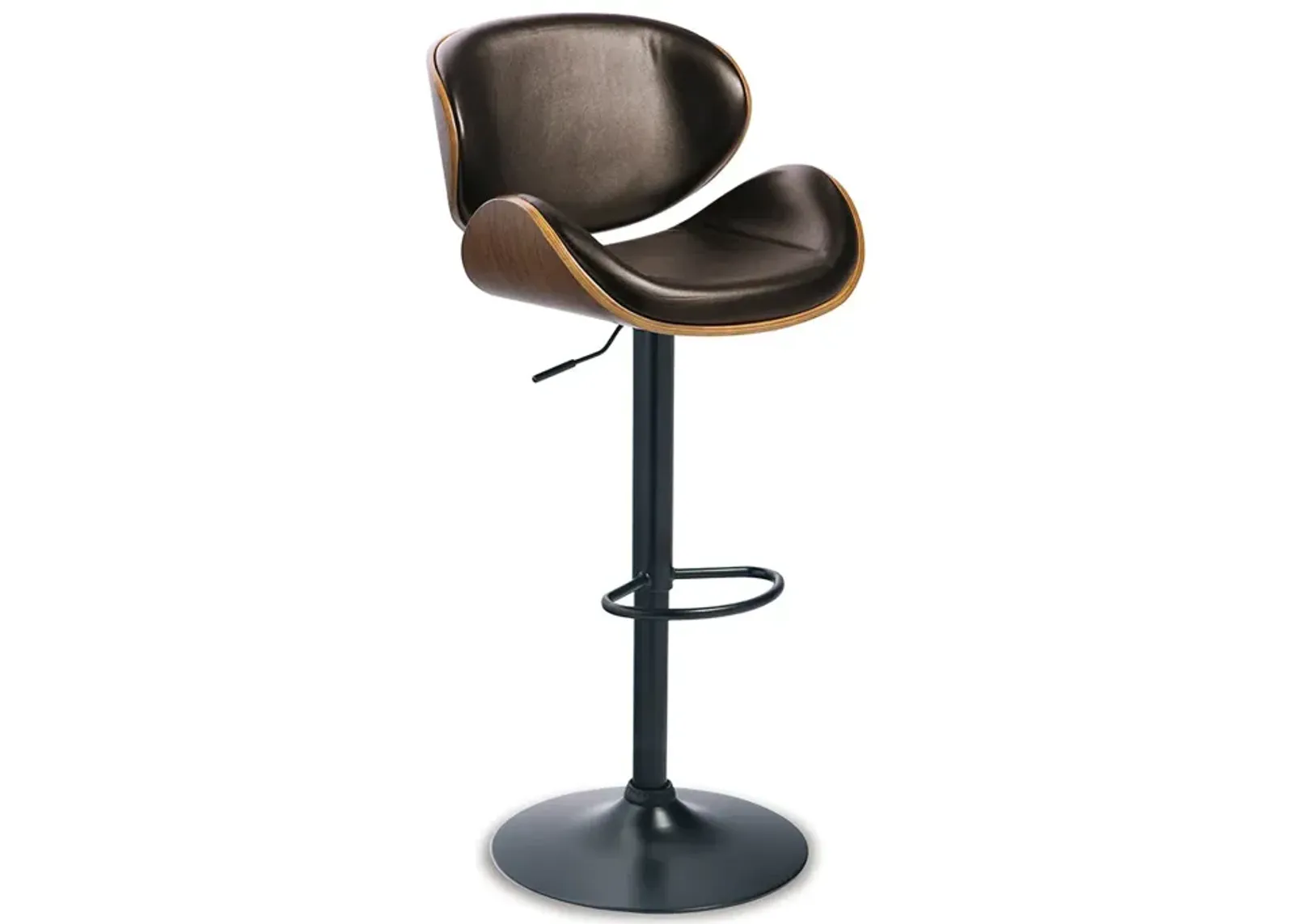 Adjustable Swivel Barstool - Black