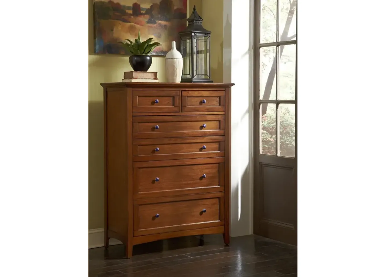 Cherry Westlake 6 Drawer Chest