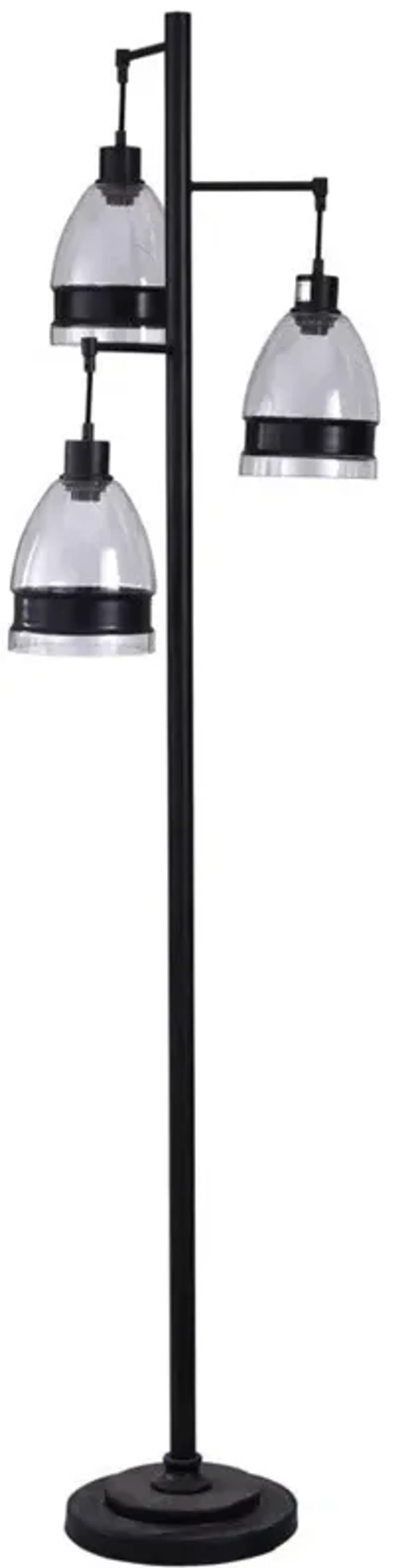 Painted Black Floor Lamp