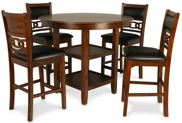 Gray Gia Round Pub Dining Set