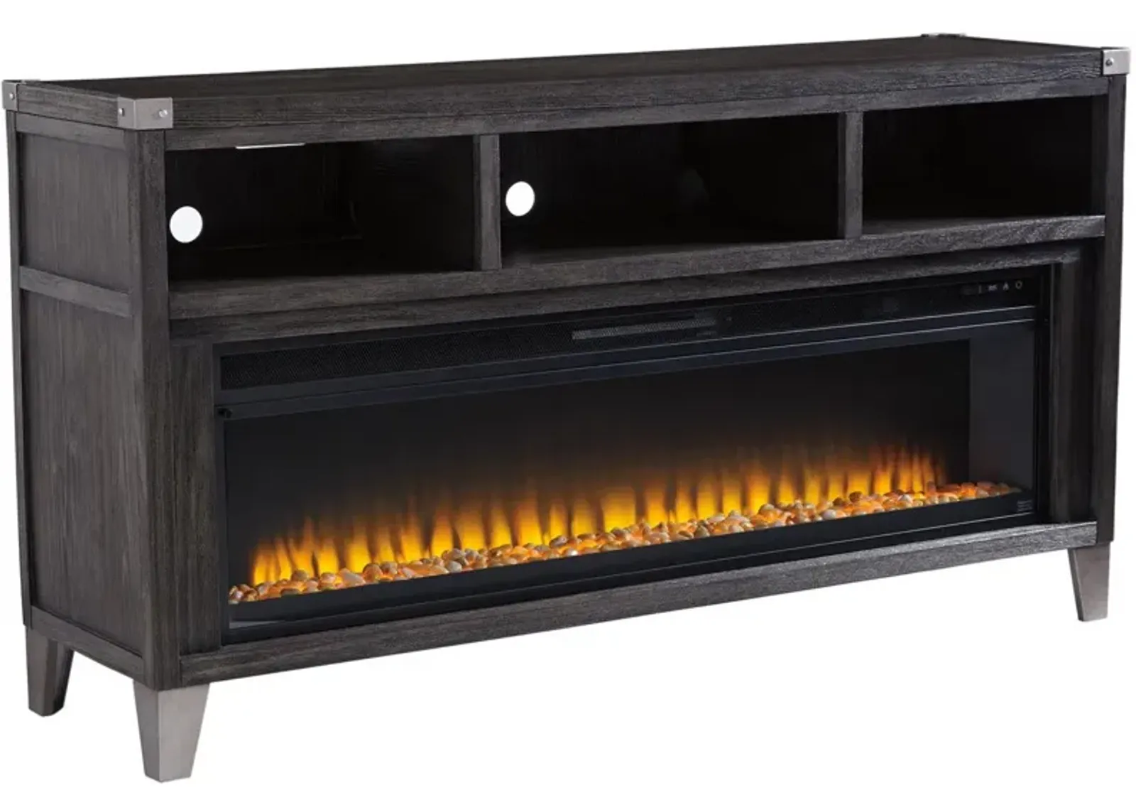 Todoe TV Stand with Fireplace