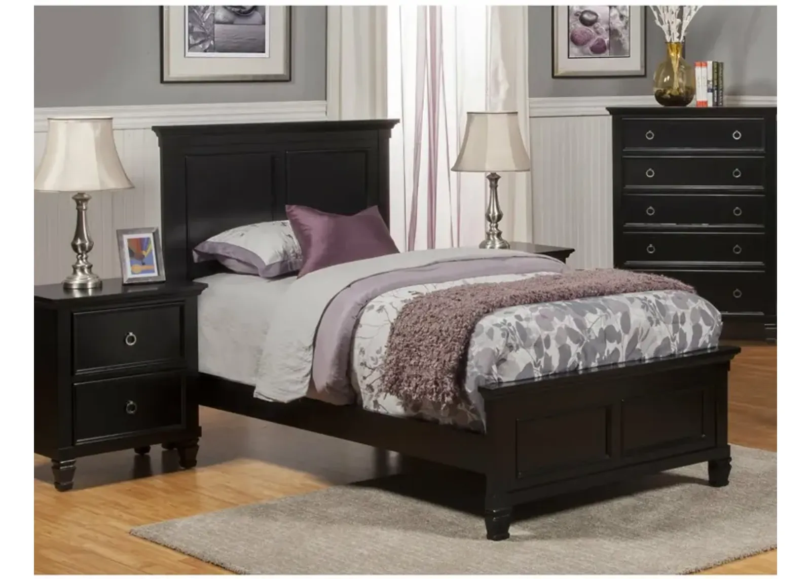 Twin / Black Tamarack Bed