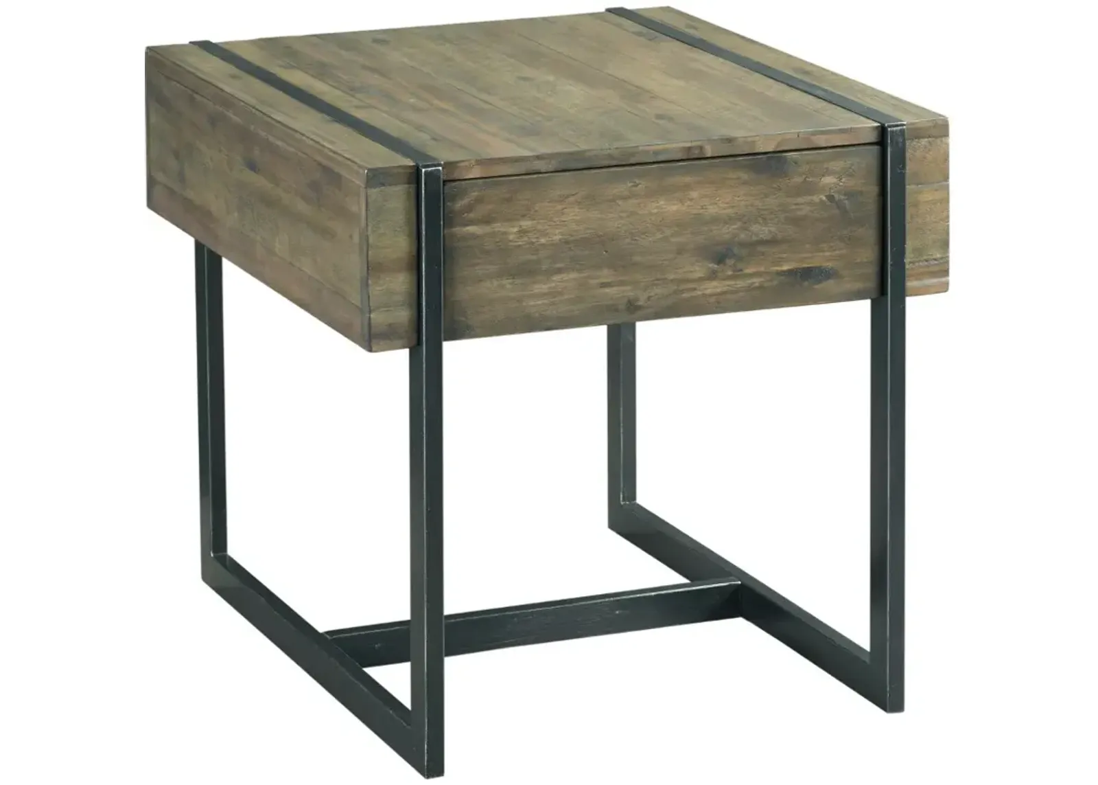 Modern Timber Drawer End Table