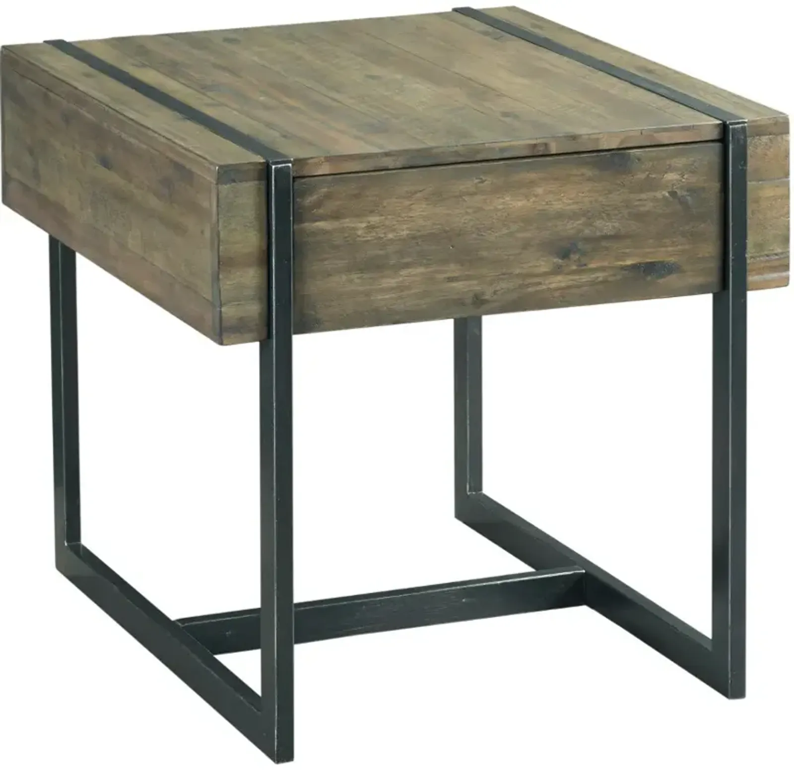 Modern Timber Drawer End Table