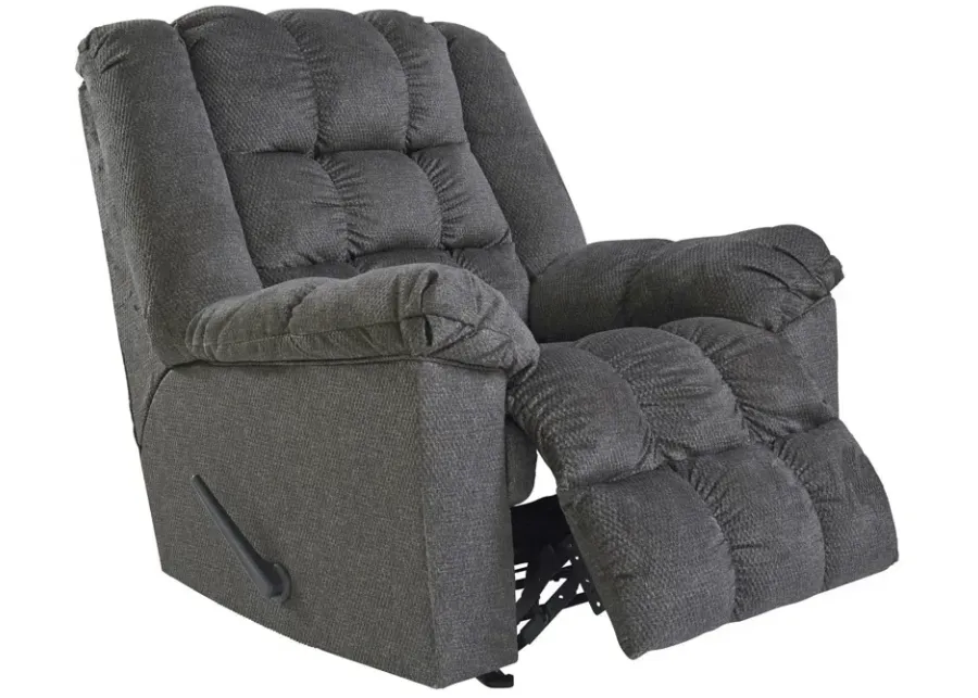 Charcoal Drakestone Heated Massage Rocker Recliner