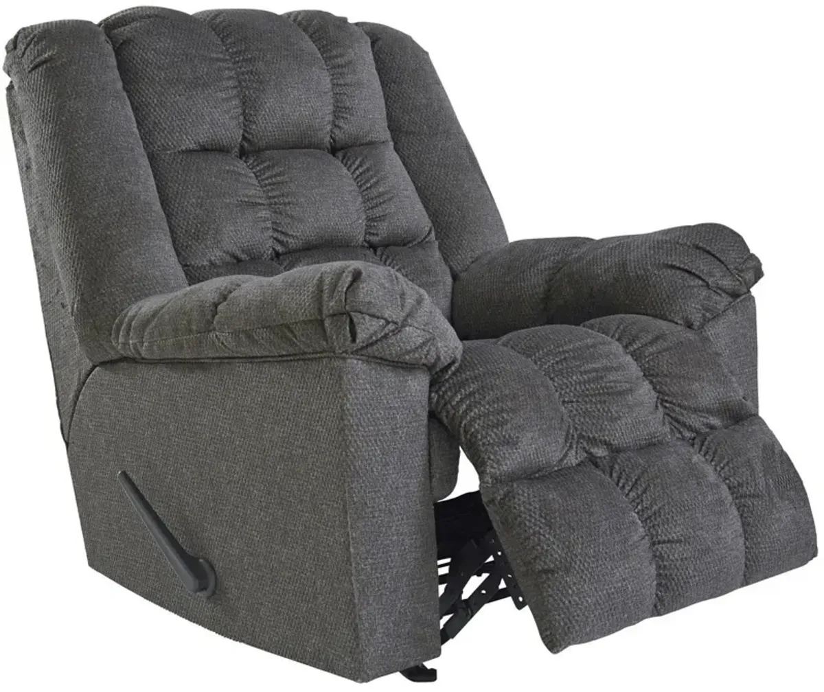 Charcoal Drakestone Heated Massage Rocker Recliner