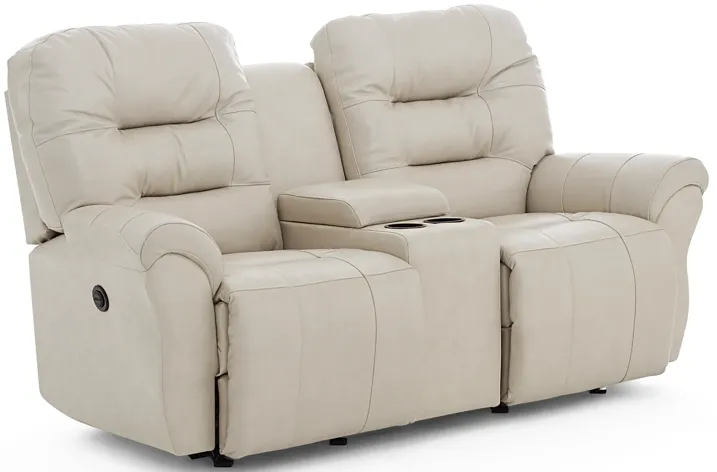 Unity Sand Unity Leather Power Console Loveseat