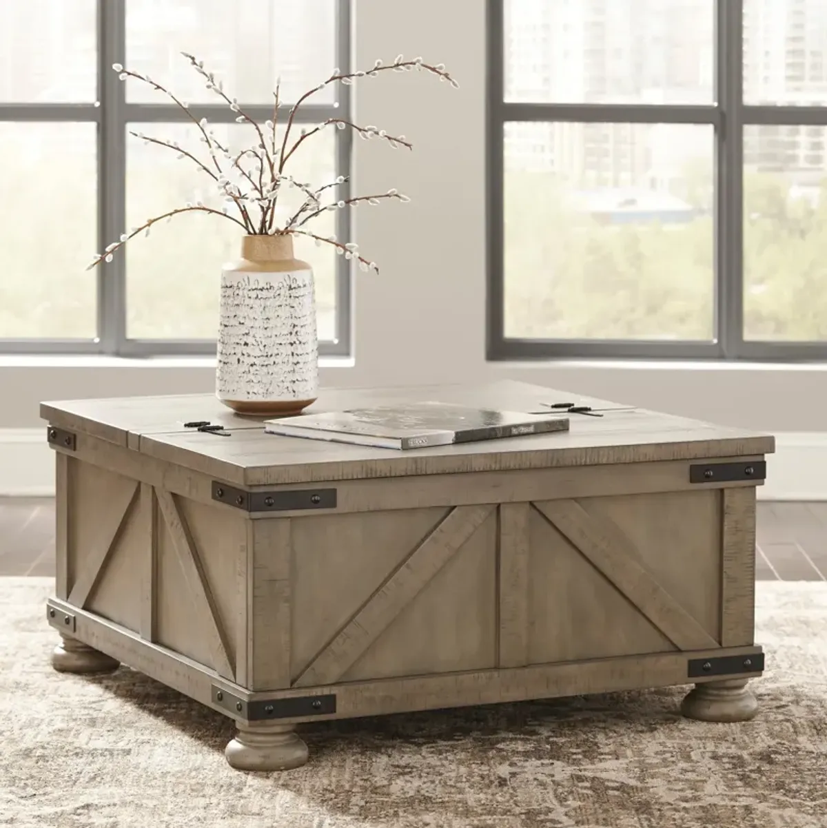 Aldwin Storage Cocktail Table