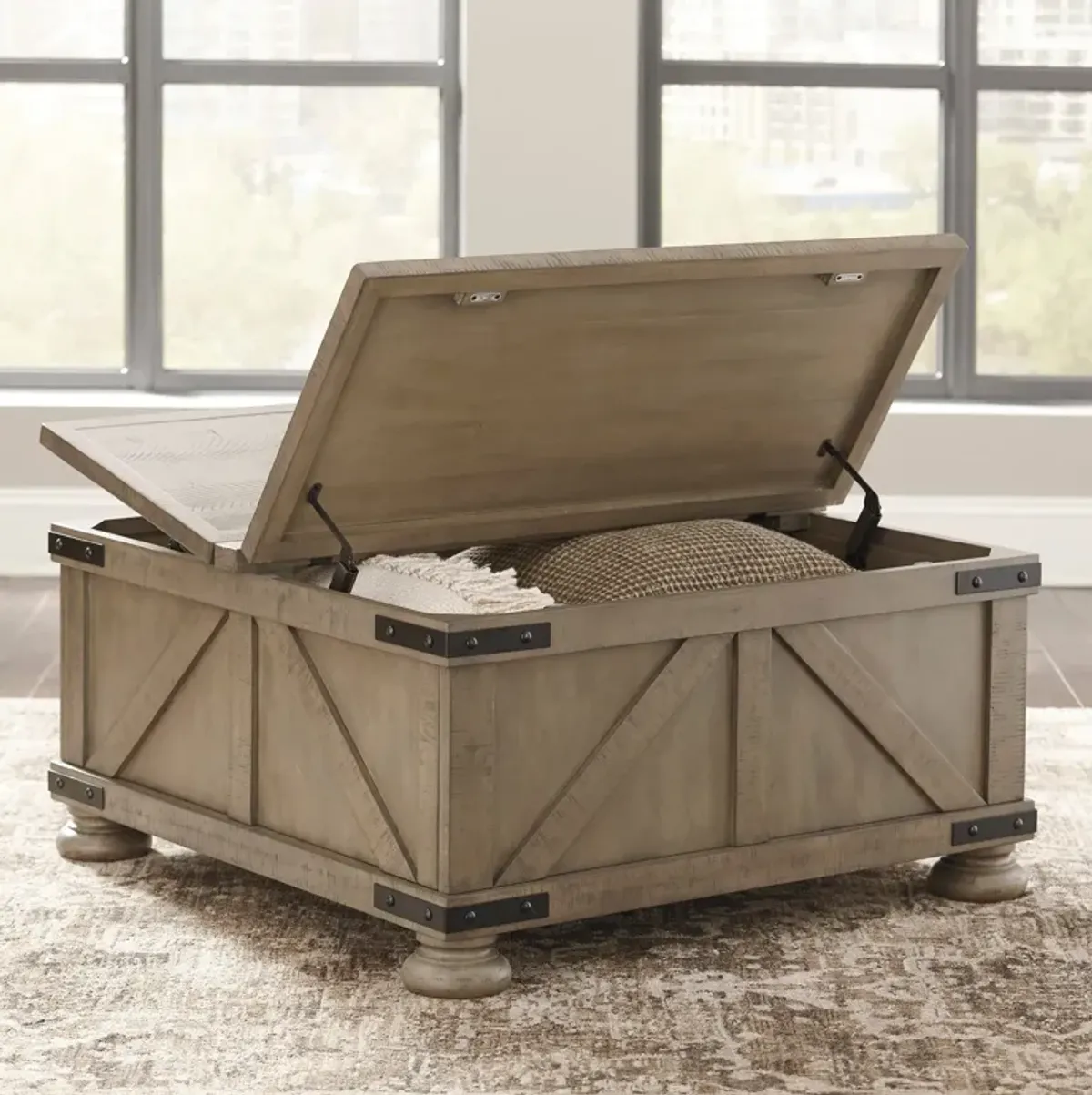 Aldwin Storage Cocktail Table