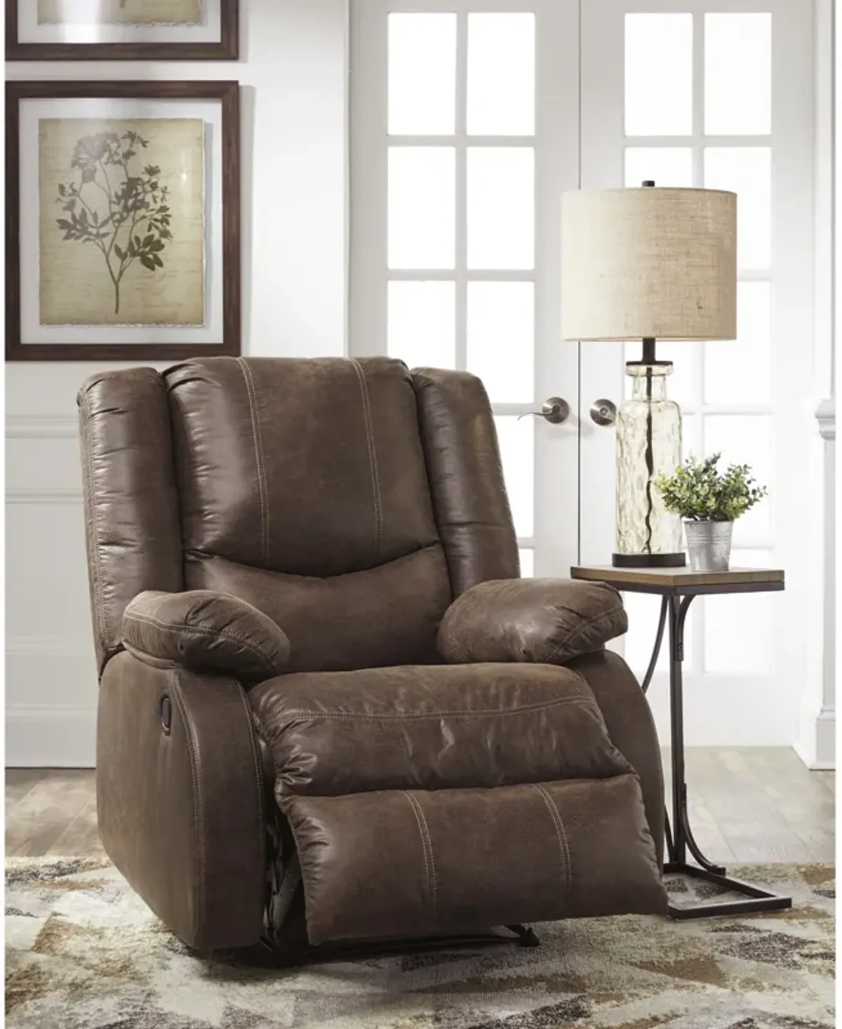 Coffee Bladewood Zero Wall Recliner