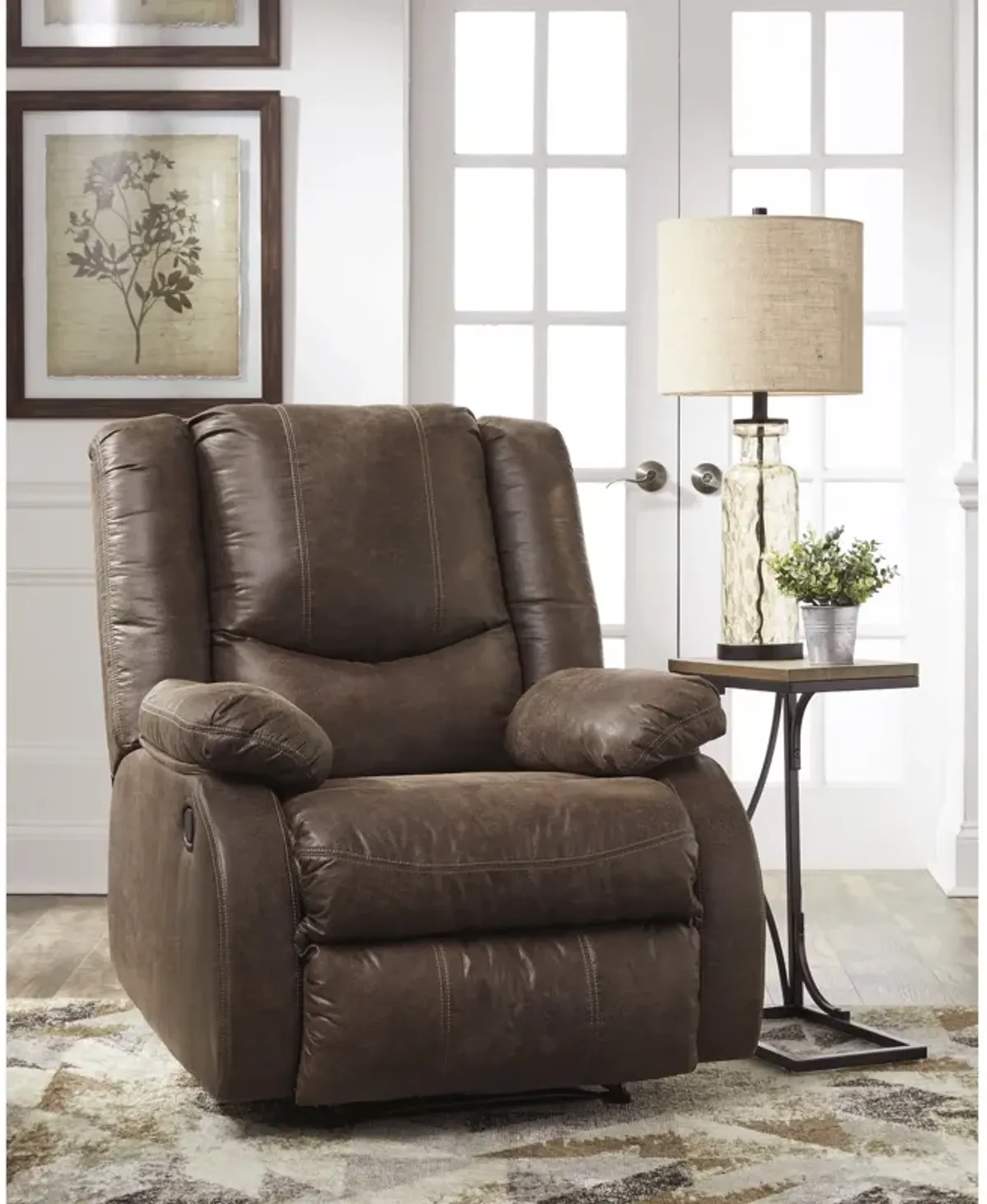 Coffee Bladewood Zero Wall Recliner