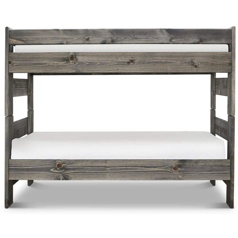 Twin over Full / Gray Quinn Gray Bunk Bed