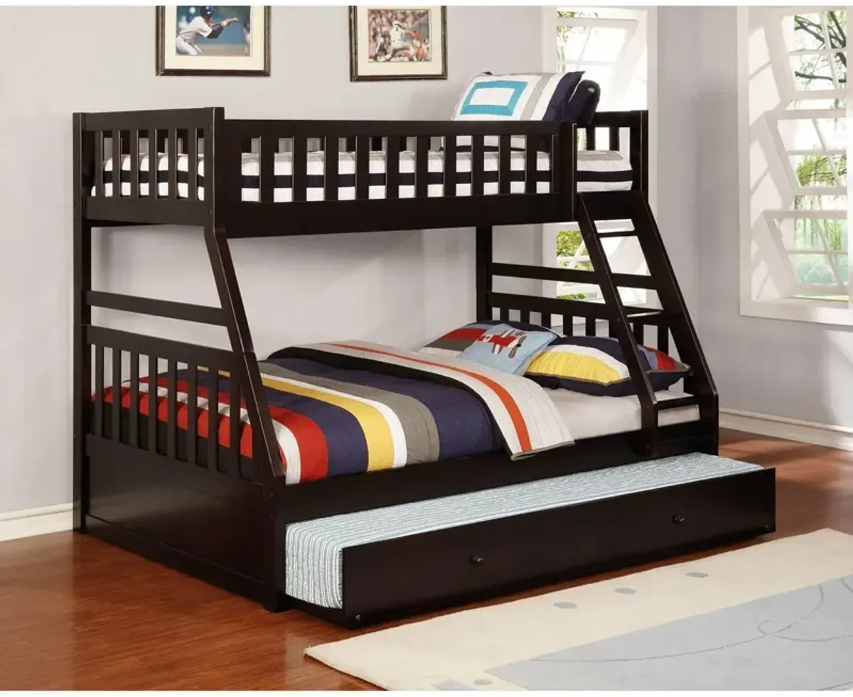 Twin over Twin / Gray Caden Bunk Bed