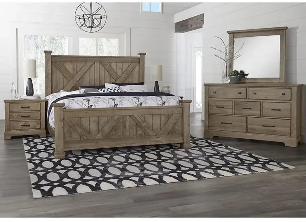 Queen Cool Rustic Bed